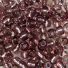 Perla za kašu, prozirna, sa srebrnom postavom, 4 mm - ljubičasta