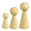 Drveno tijelo lutke s glavom - 1,5x3,6 cm, 1 lutka stožastog oblika
