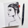 Bruynzeel Fineliner Brush pen dvostrani set flomastera - 12 kom