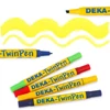 Deka TwinPen dvostrani tekstilni flomaster - 04 limun žuti