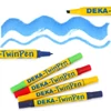 Deka TwinPen dvostrani tekstilni flomaster - 47 azurno plavi