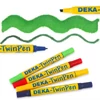 Slika 1/4 - Deka TwinPen dvostrani tekstilni flomaster - 64 zeleni