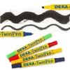 Slika 1/4 - Deka TwinPen dvostrani filc vrh - 90 crni
