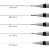 Fineliner flomaster set, crni - 5 kom