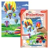 Set za bojanje s brojevima, akrilna boja+kist, 22x30 cm - Balon na vrući zrak