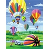 Set za bojanje s brojevima, akrilna boja+kist, 22x30 cm - Balon na vrući zrak