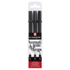 Sakura Pigma Calligrapher set flomastera, 3 kom - crni