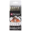 Sakura Pigma set za crtanje - 6 kom, Manga set, crna