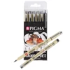 Sakura Pigma set za crtanje - 6 kom, Manga set, crna