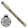 Olovka za tehničko crtanje Sakura Pigma Micron 01, 0,25 mm - svijetlo siva
