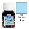Vitrail boja za staklo na bazi smole, 50 ml - nebesko plava