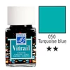 Vitrail boja za staklo na bazi smole, 50 ml - tirkizno plava