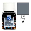 Vitrail boja za staklo na bazi smole, 50 ml - siva