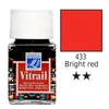 Vitrail boja za staklo na bazi smole, 50 ml - jarko crvena