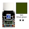 Vitrail boja za staklo na bazi smole, 50 ml - maslinasto zelena