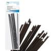 Slika 2/3 - Igla za svijeće, igla za cvijeće, šiljasta žica - 1,4 mm, 15 cm, 20 kom - crna
