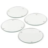 Set staklenih podmetača, okrugli, 10 cm, 4 kom