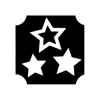 Tattoo šablona, samoljepljiva šablona - Star 03