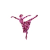 Tattoo šablona, samoljepljiva šablona - Balerina 03