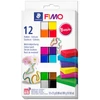 FIMO Soft Color Pack set pečena glina, 12x25 g - Osnovne boje