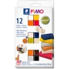 Slika 1/2 - FIMO Soft Color Pack set pečena glina, 12x25 g - Prirodne boje
