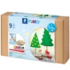 FIMO Air Basic Christmas Set, božićni set za modeliranje, 500 g s dodacima