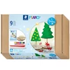 FIMO Air Basic Christmas Set, božićni set za modeliranje, 500 g s dodacima