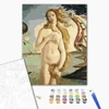 Slika 6/6 - Set za bojanje s brojevima, na rastegnutom platnu, 40x50 cm - Botticelli: Rođenje Venere