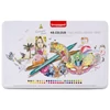 Bruynzeel Fineliner Brush pen dvostrani set flomastera - 48 kom, metalna kutija