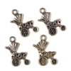 Charm metalni ukras, 4 kom - kolica