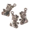 Šarm metalni ukras, 3 kom - Božićne čarape, 3D
