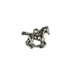 Slika 1/2 - Privjesak metalni ukras, 1 kom - konj, galop, 3D, mali