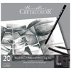 Slika 1/3 - Cretacolor Black Box carbon set za crtanje - 20 kom, metalna kutija