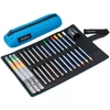 Slika 1/8 - Cretacolor Pencil Wrap Set rajzkészlet feltekerhető vászon tartóban - Aqua, 17 db-os