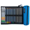 Slika 7/8 - Cretacolor Pencil Wrap Set rajzkészlet feltekerhető vászon tartóban - Aqua, 17 db-os