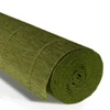 Slika 1/5 - Cvjetni krep papir, 180 g, 50x250 cm - 622 maslinasto zelena
