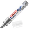 Slika 8/9 - edding 5000 akrilni marker (flomaster), odrezani kraj, B (5-10 mm) - 923, rich silver