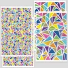Transfer papir za pečenje plastelina 9x14 cm 2x2 kom - mozaik u boji - mali, veliki