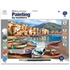 Set za bojanje s brojevima, akrilna boja+kist, 29x39 cm - Gradska plaža