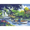 Set za bojanje s brojevima, akrilna boja+kist, 29x39 cm - Vožnja čamcem po rijeci