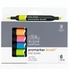 Promarker Brush dvostrani set alkoholnih kistova od filca - 6 kom, srednji tonovi