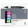 Promarker Brush dvostrani set alkoholnih kistova od filca - 6 kom, pastelni tonovi