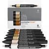 Promarker Brush dvostrani set alkoholnih kistova od filca - 6 kom, boje kože