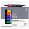 Promarker Brush dvostrani set alkoholnih kistova od filca - 12+1 kom, živih tonova