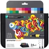 Promarker Brush dvoje i alkoholna četkica set - 24 kom, student designer set
