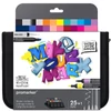 ProMarker set flomastera s dvostrukim vrhom na alkohol - 25+1 kom, modern lettering, u kutijici s patentnim zatvaračem