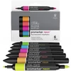 ProMarker dvostrani flomaster set - 6 kom, neon