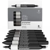 ProMarker dvostrani alkoholni flomaster - észlet - 6 db, neutral tones