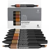 ProMarker dvostrani alkoholni flomaster - set  - 6 kom, set boja kože 2
