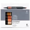 ProMarker dvostrani alkoholni flomaster - set  - 6 kom, set boja kože 2